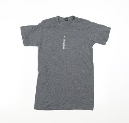 Tultex Womens Grey   Basic T-Shirt Size S  - Simple Human