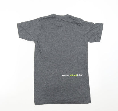 Tultex Womens Grey   Basic T-Shirt Size S  - Simple Human