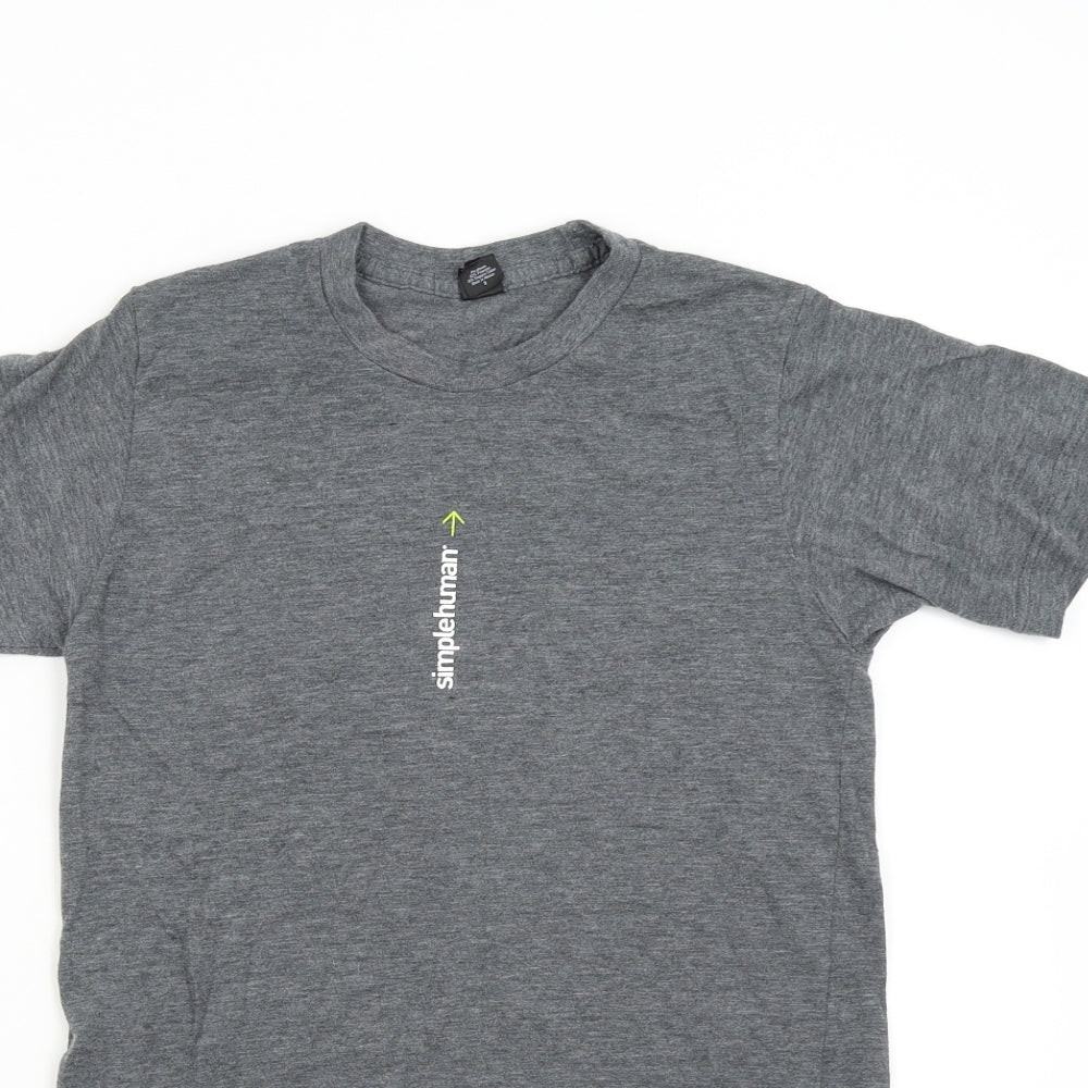 Tultex Womens Grey   Basic T-Shirt Size S  - Simple Human