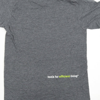 Tultex Womens Grey   Basic T-Shirt Size S  - Simple Human