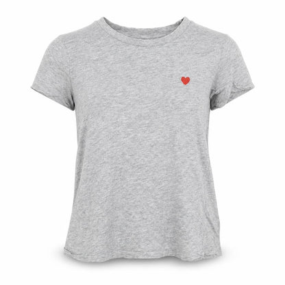 Womens UK Size XS H&M Grey Basic T-Shirt