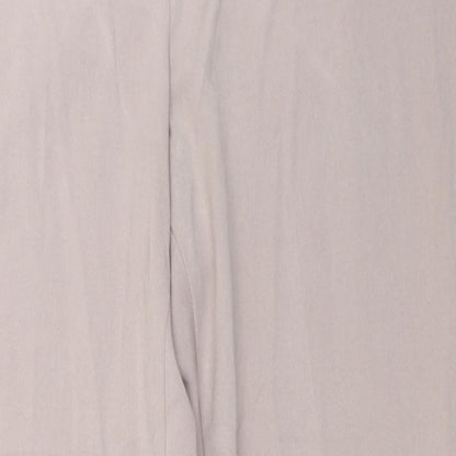Womens UK Size 10 Marks and Spencer Regular Fit  Beige Trousers