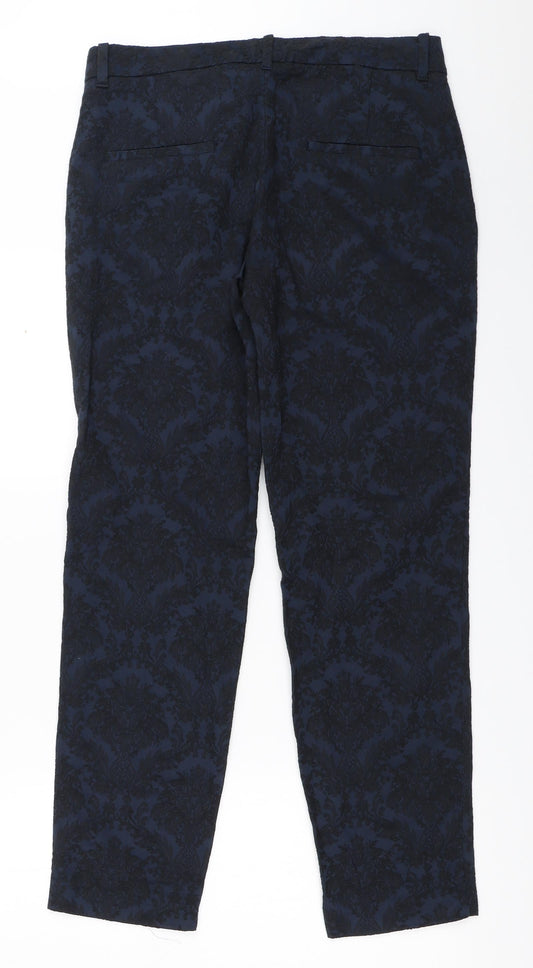 Womens UK Size S Zara Regular Fit  Blue Trousers