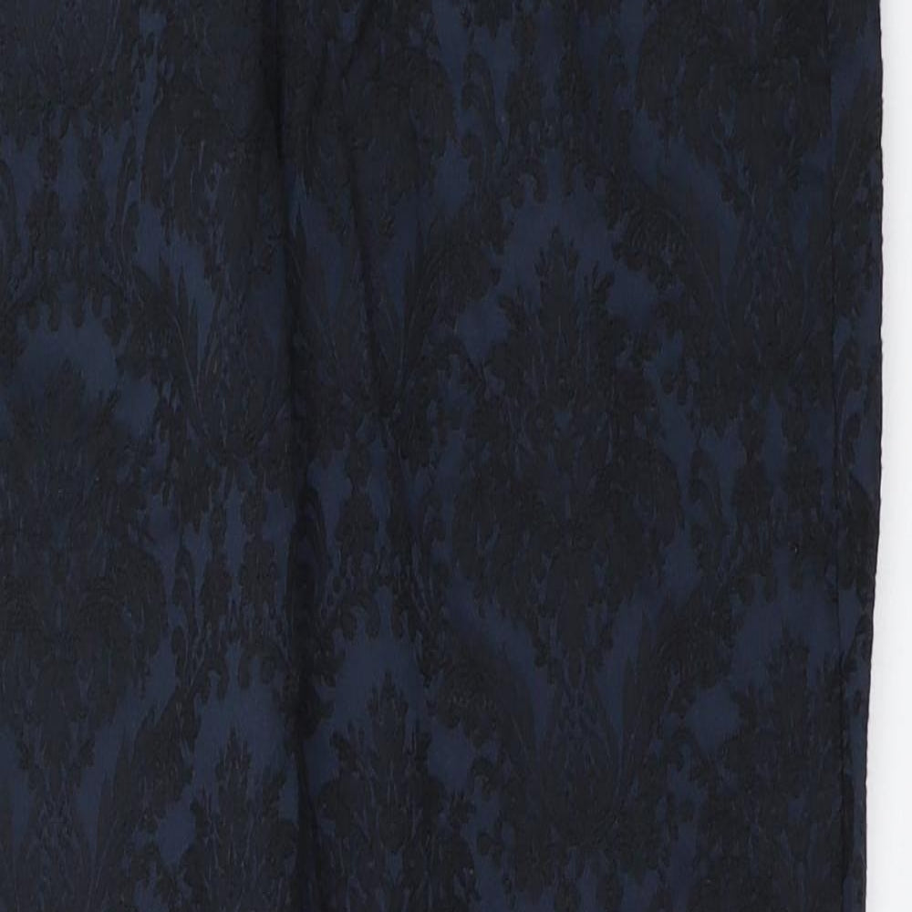 Womens UK Size S Zara Regular Fit  Blue Trousers