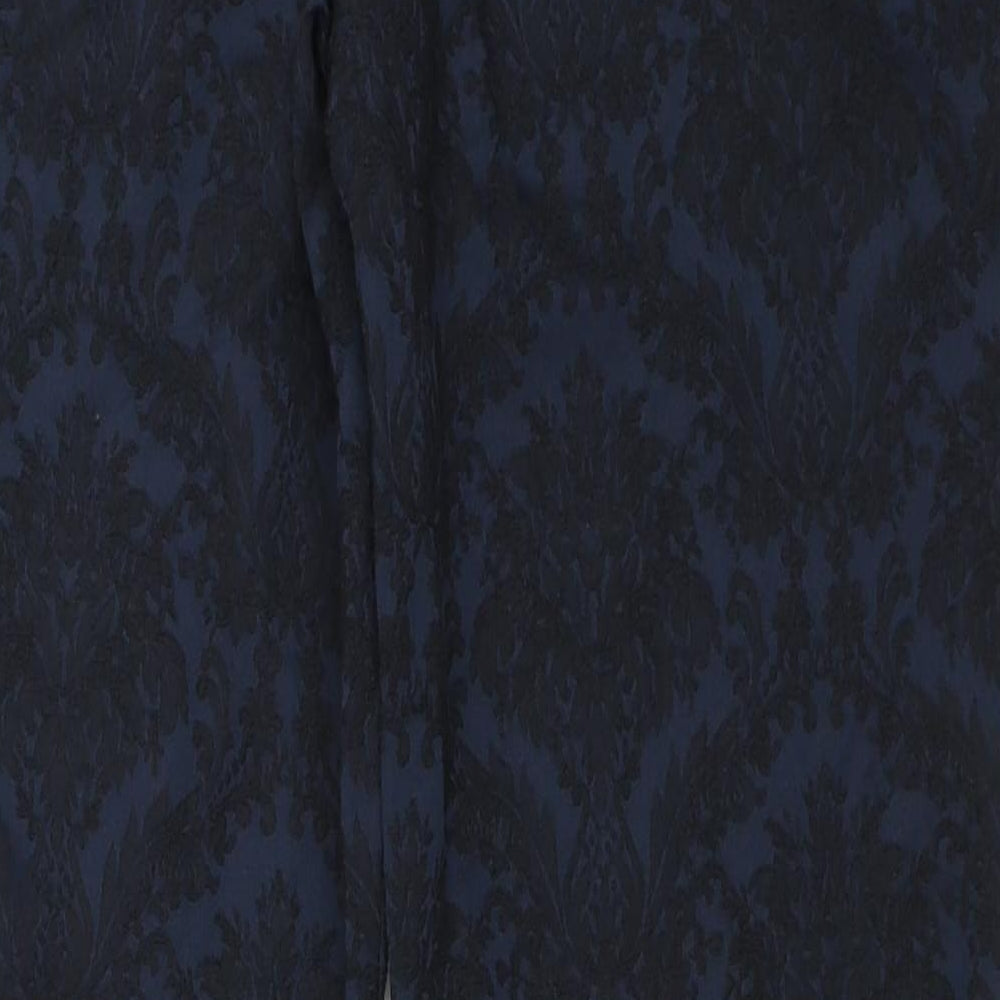 Womens UK Size S Zara Regular Fit  Blue Trousers