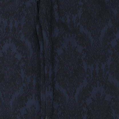 Womens UK Size S Zara Regular Fit  Blue Trousers