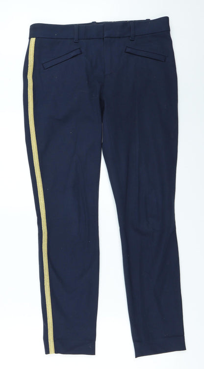 Womens UK Size 4 Gap Regular Fit  Blue Trousers