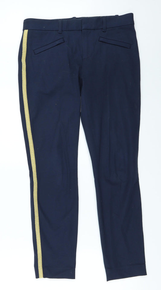 Womens UK Size 4 Gap Regular Fit  Blue Trousers