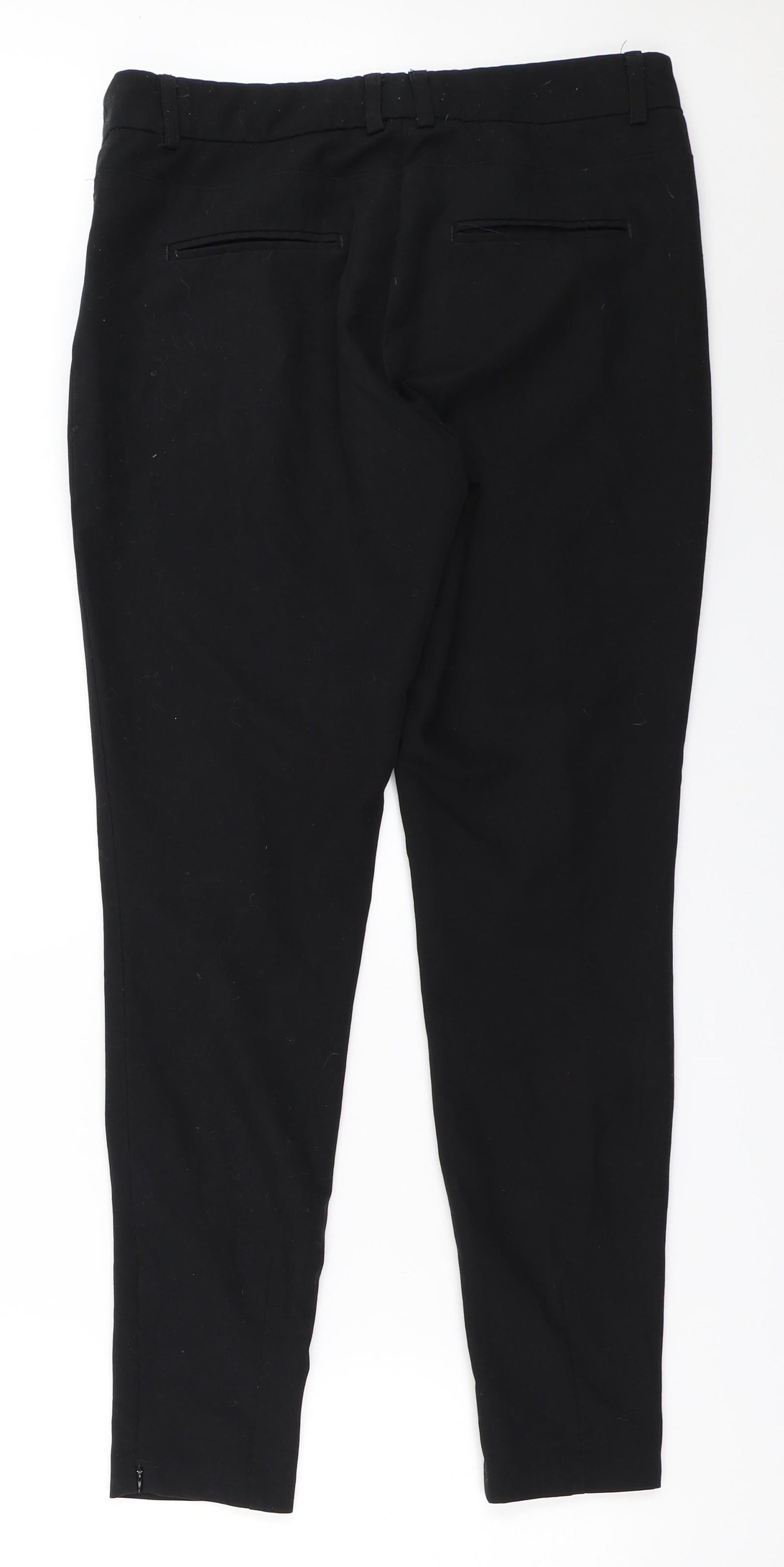 Womens UK Size 8 BHS Regular Fit  Black Trousers