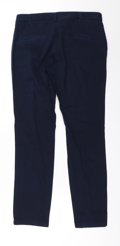 Mango Womens Blue   Capri Trousers Size 38 L28 in