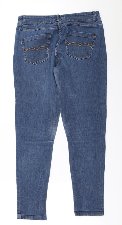 George Womens Blue   Skinny Jeans Size 12 L29 in