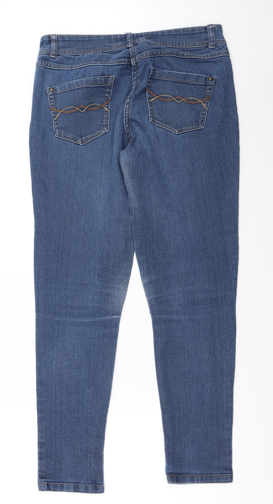 George Womens Blue   Skinny Jeans Size 12 L29 in