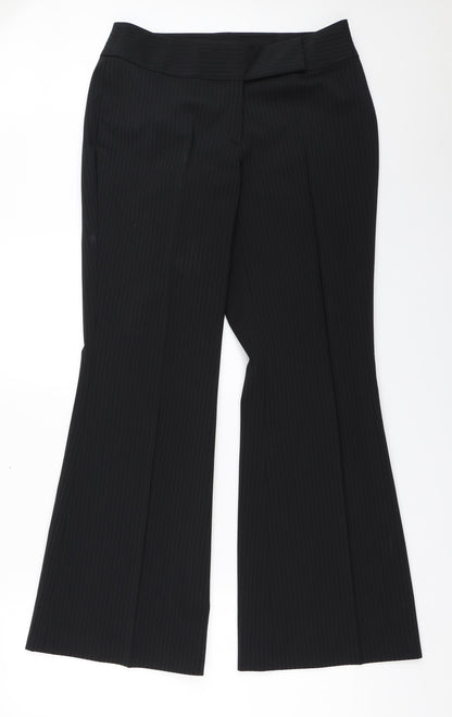 Womens UK Size 12 Marks and Spencer Regular Fit  Black Trousers