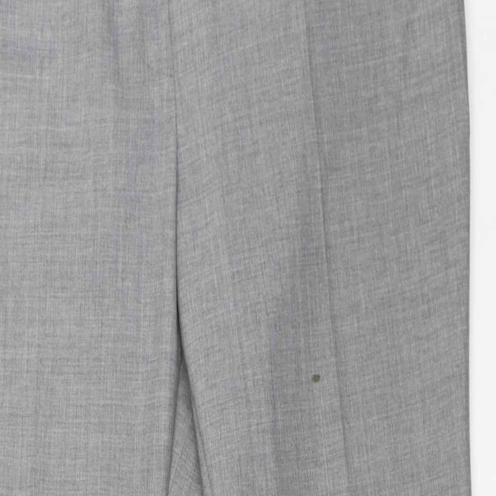 Womens UK Size 14 Marks and Spencer Regular Fit  Grey Trousers