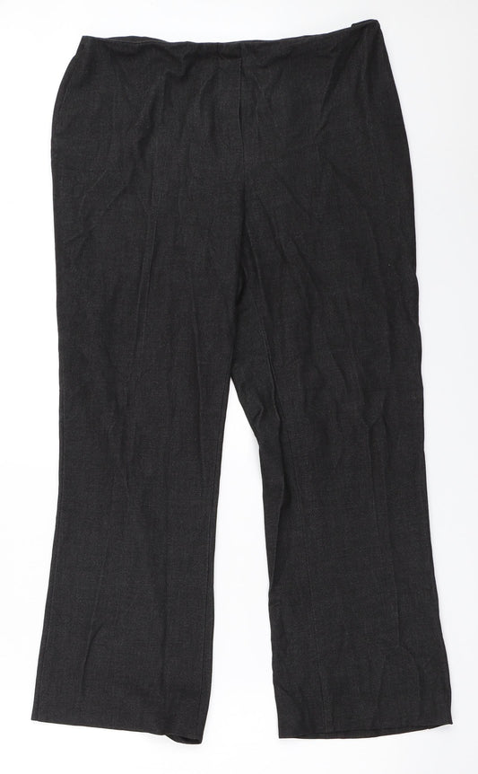 Womens UK Size 32 in Preworn Regular Fit  Grey Trousers
