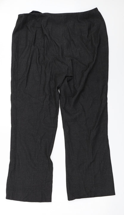 Womens UK Size 32 in Preworn Regular Fit  Grey Trousers