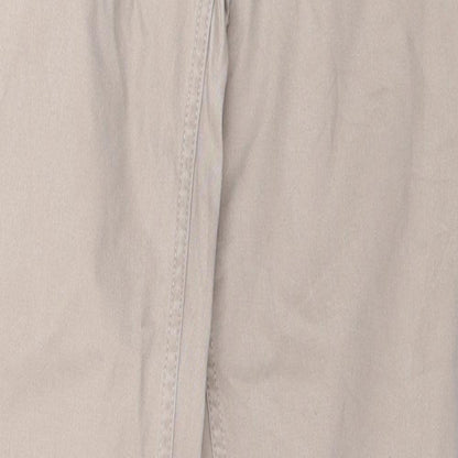 Womens UK Size 28 in UpFashion Regular Fit Straight Beige Jeans