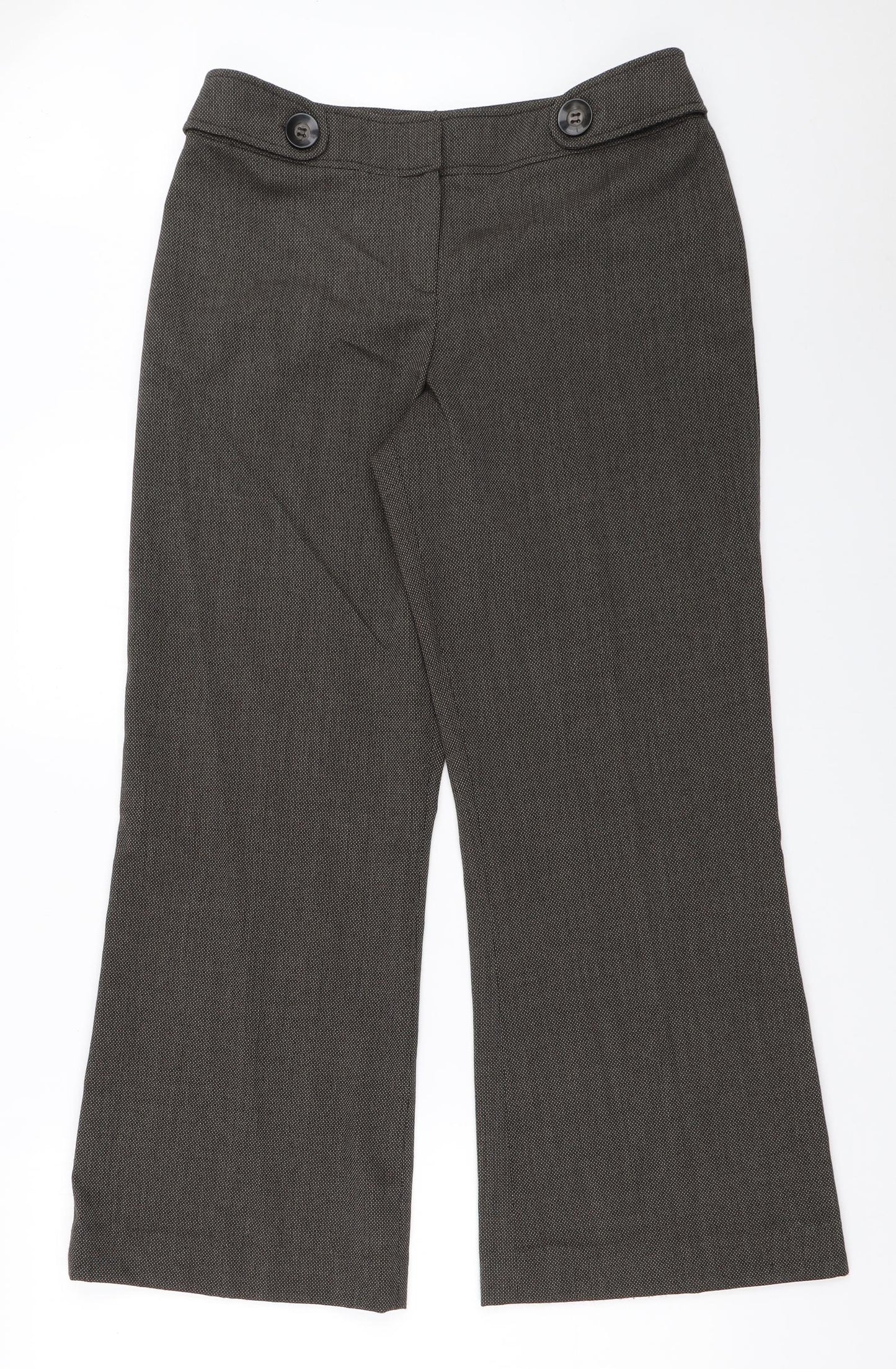 Womens UK Size 12 Wallis Regular Fit  Brown Trousers