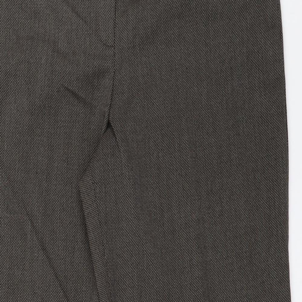 Womens UK Size 12 Wallis Regular Fit  Brown Trousers