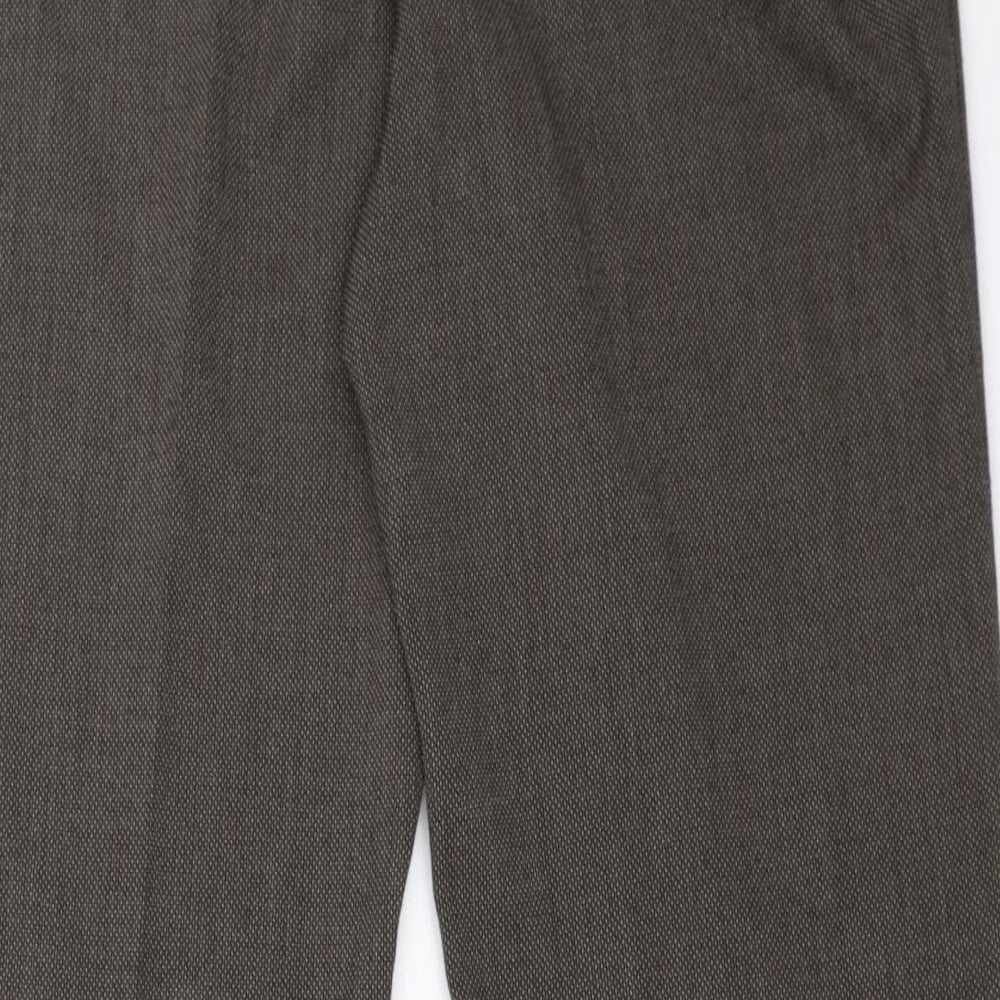 Womens UK Size 12 Wallis Regular Fit  Brown Trousers