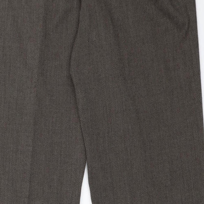 Womens UK Size 12 Wallis Regular Fit  Brown Trousers