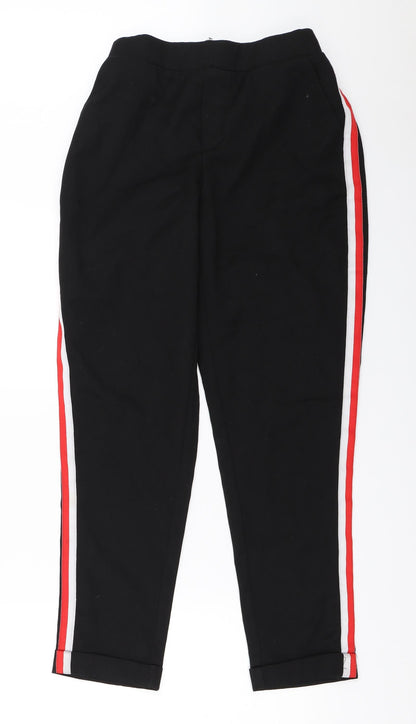 Womens UK Size 6 New Look Regular Fit Capri Black Trousers