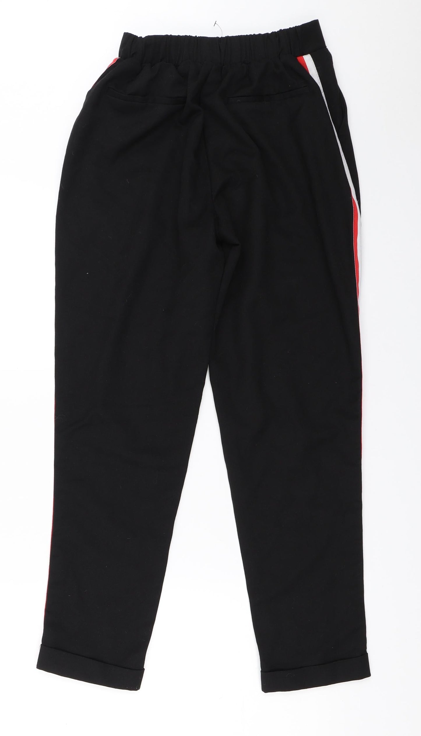 Womens UK Size 6 New Look Regular Fit Capri Black Trousers