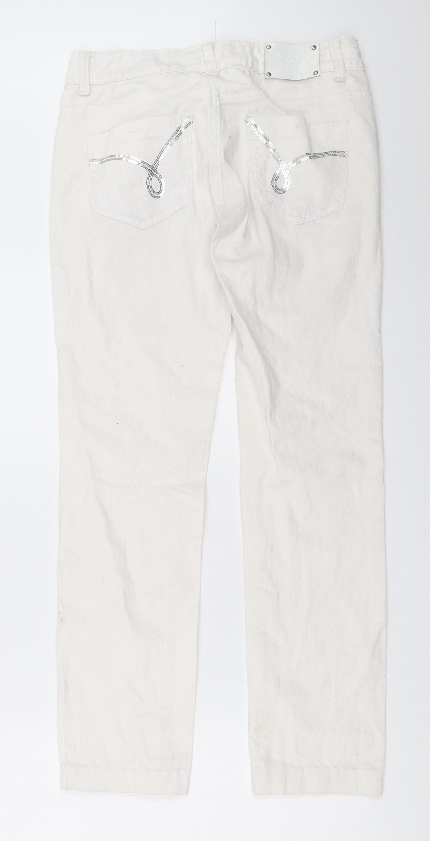 Revers Womens White   Straight Jeans Size 38 L28 in