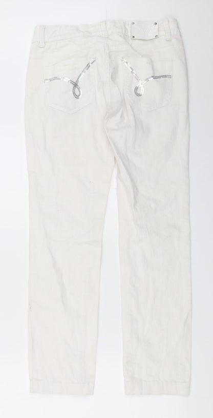 Revers Womens White   Straight Jeans Size 38 L28 in