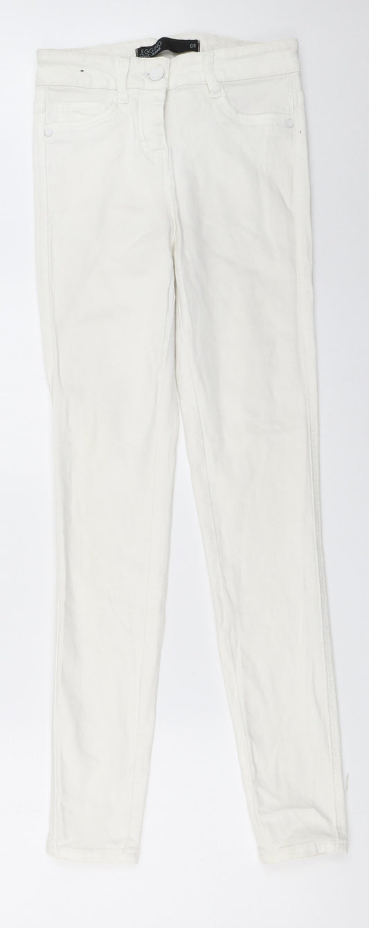 NEXT Womens Ivory   Skinny Jeans Size 8 L30 in