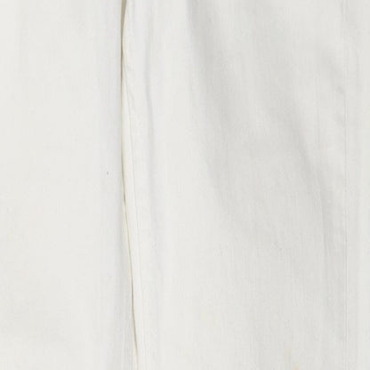 Fit Squin Womens White   Straight Jeans Size 30 in L33 in