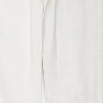 Fit Squin Womens White   Straight Jeans Size 30 in L33 in