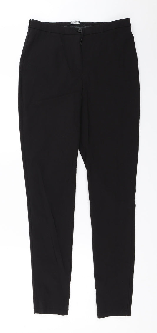 Select Womens Black   Trousers  Size 12 L26.5 in