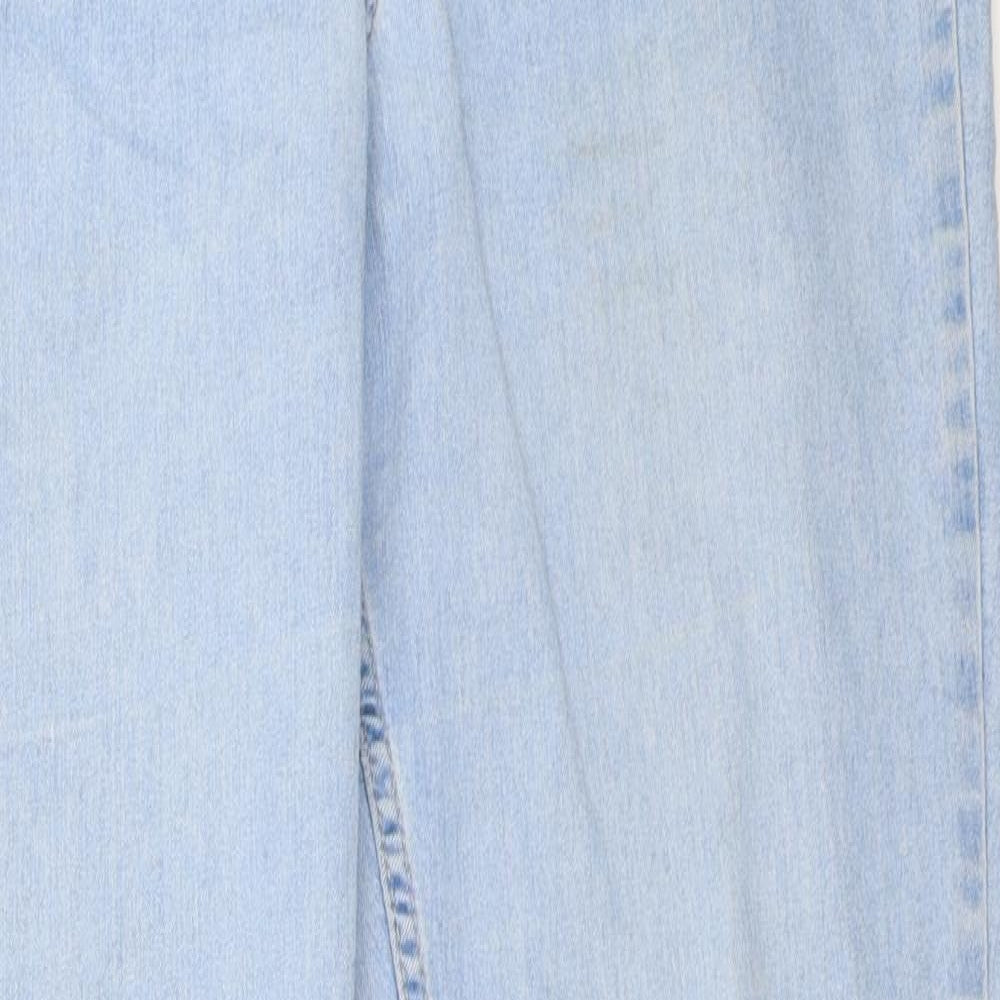Womens UK Size 33 in H&M Regular Fit Straight Blue Jeans
