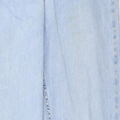 Womens UK Size 33 in H&M Regular Fit Straight Blue Jeans