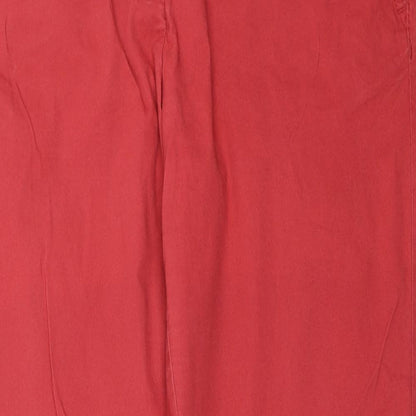 Nutmeg Womens Red   Chino Trousers Size 10 L27 in