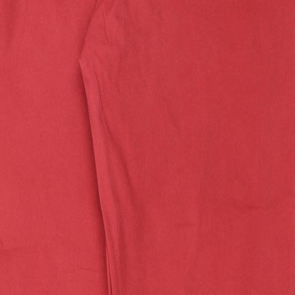 Nutmeg Womens Red   Chino Trousers Size 10 L27 in