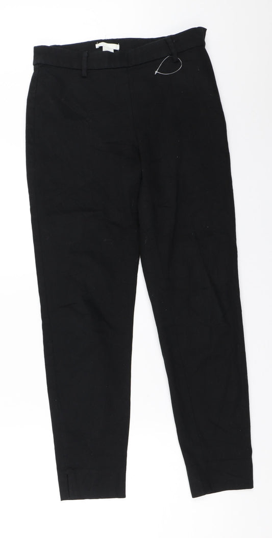 Womens UK Size 34 H&M Regular Fit  Black Trousers