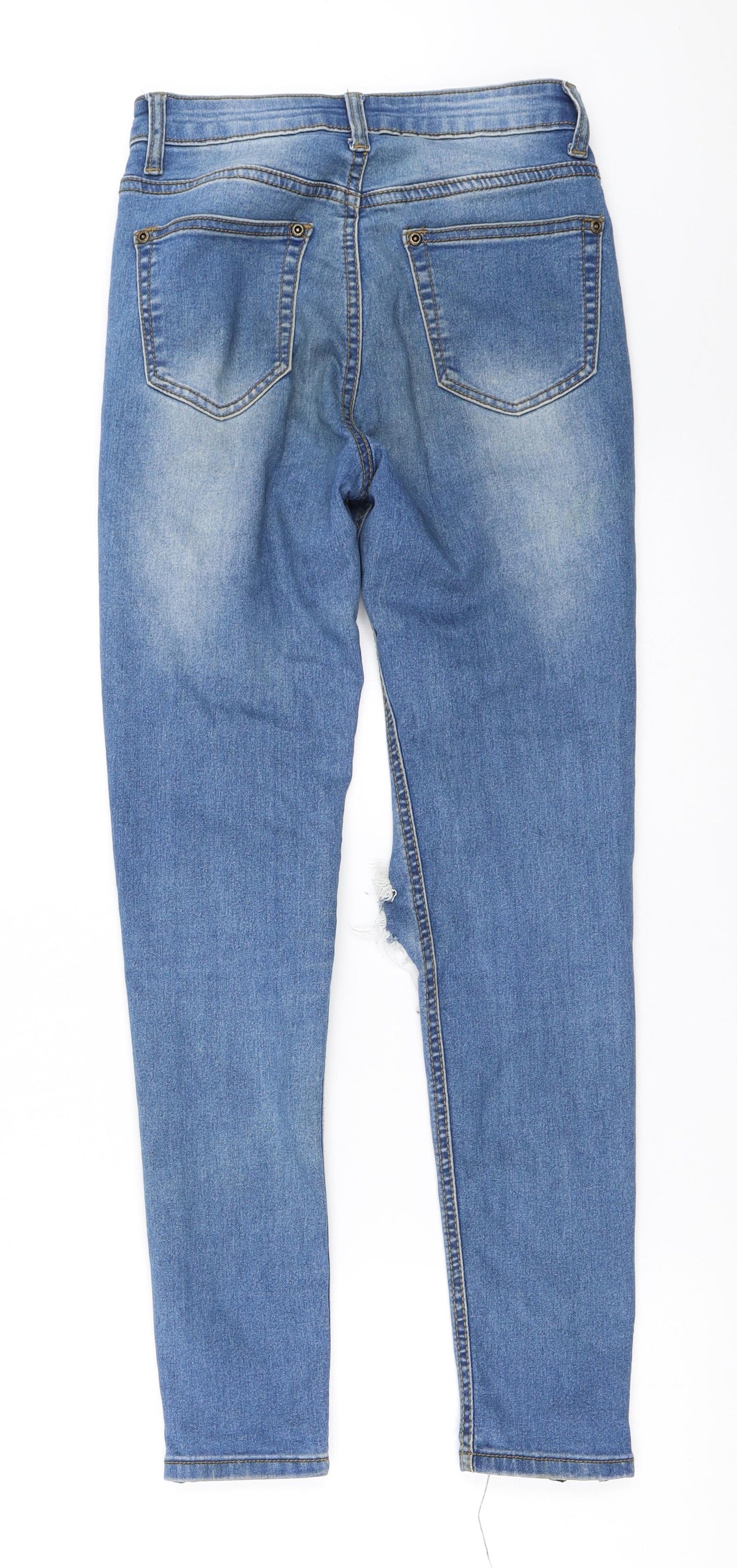 Womens UK Size 25 in Preworn Regular Fit Skinny Blue Jeans