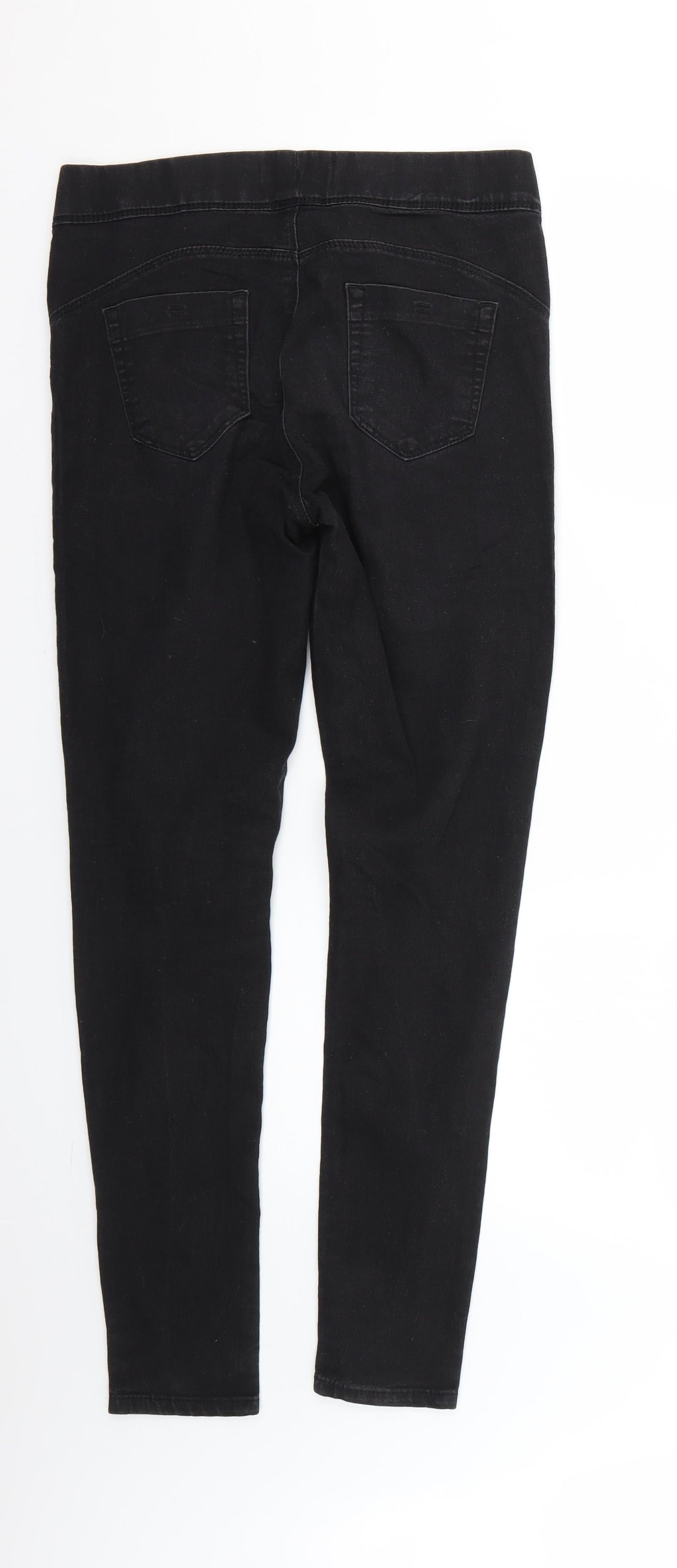 Denim & Co. Womens Black   Jegging Jeans Size 10 L27 in