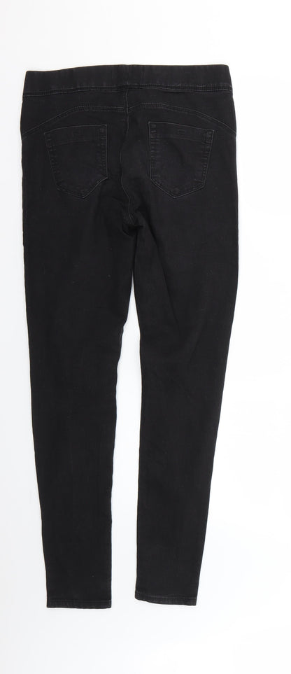 Denim & Co. Womens Black   Jegging Jeans Size 10 L27 in