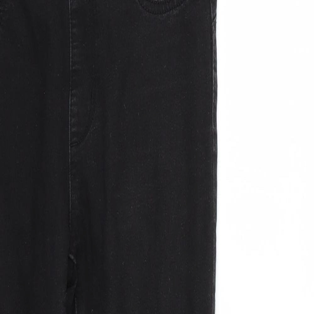 Denim & Co. Womens Black   Jegging Jeans Size 10 L27 in