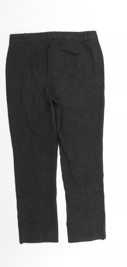 Womens UK Size 14 Marks and Spencer Regular Fit  Black Trousers
