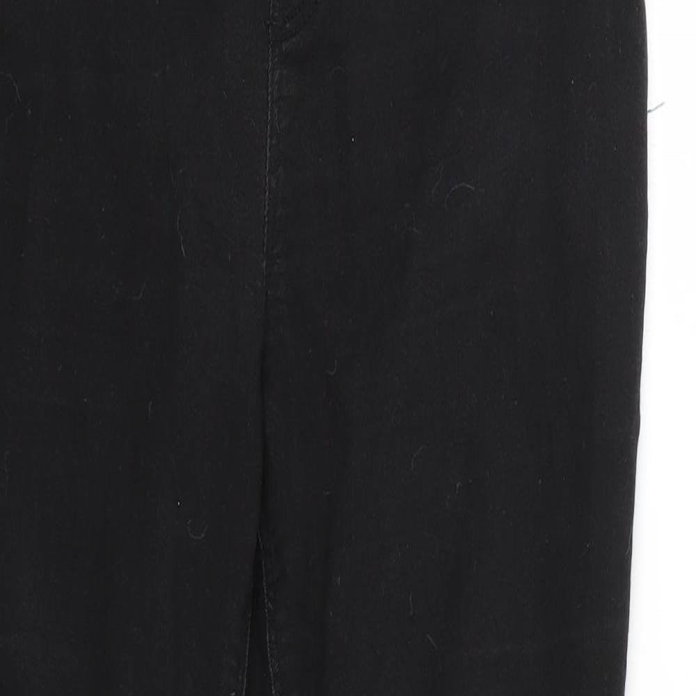 Womens UK Size 14 Denim Regular Fit Jegging Black Jeans