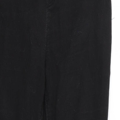 Womens UK Size 14 Denim Regular Fit Jegging Black Jeans