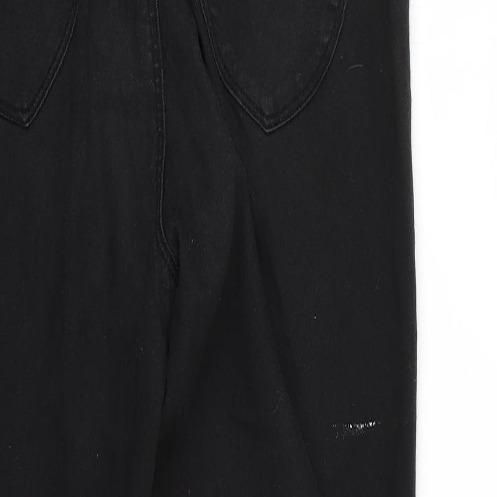 Womens UK Size 14 Denim Regular Fit Jegging Black Jeans