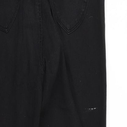 Womens UK Size 14 Denim Regular Fit Jegging Black Jeans