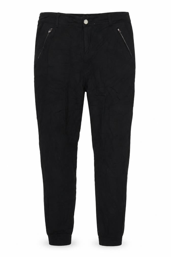 Womens UK Size 10 RESERVED Regular Fit  Black Trousers