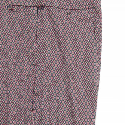 redoute Womens Multicoloured Geometric  Trousers  Size 14 L23 in