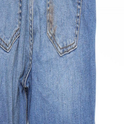 Denim & Co. Womens Blue   Straight Jeans Size 8 L27 in